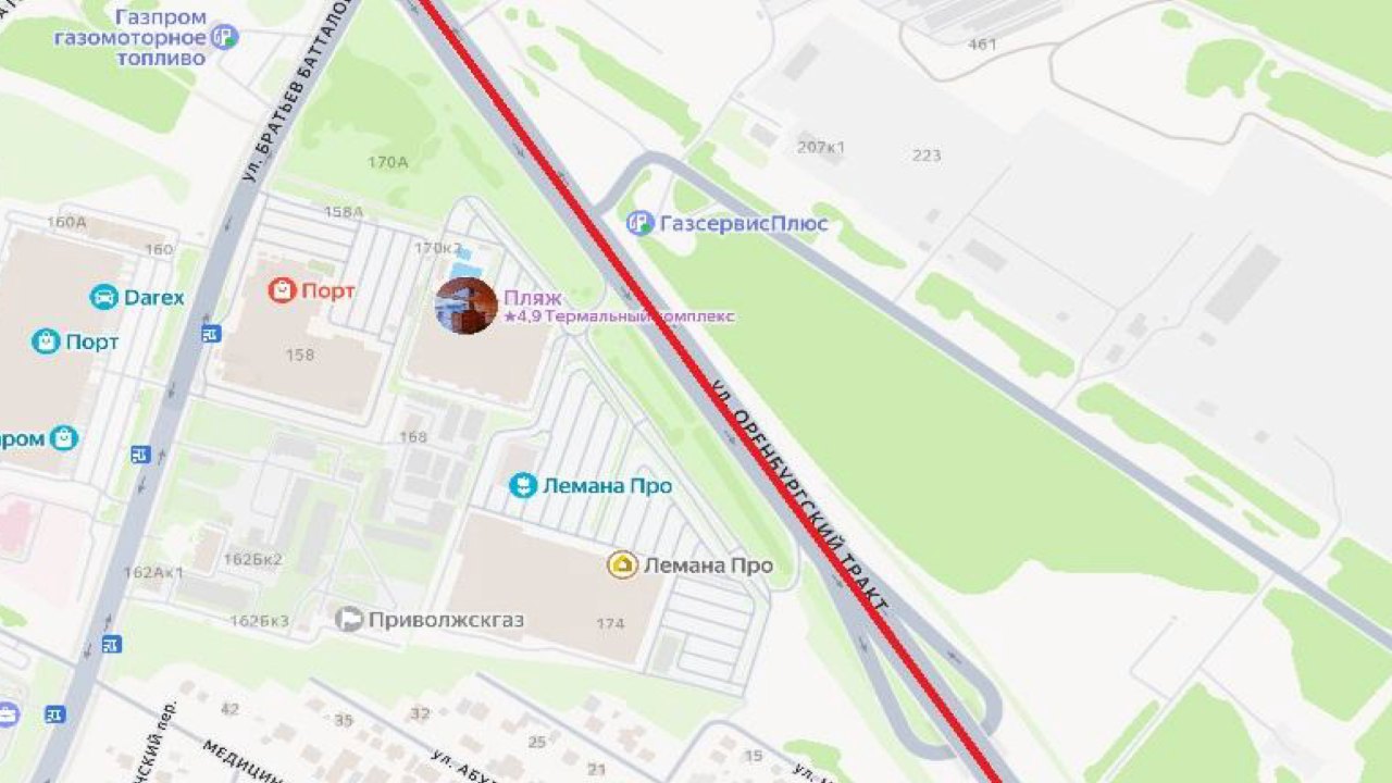На части Оренбургского тракта до 9 ноября ограничили движение транспорта